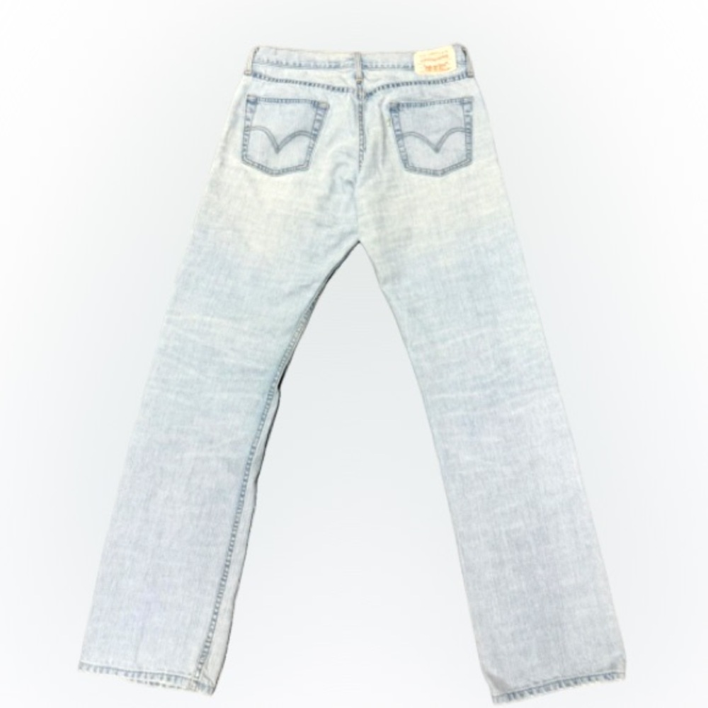 Men’s Levi’s Vintage 514’s White Tab-Green Writing Straight Leg 34”x 34” - Picture 2 of 5